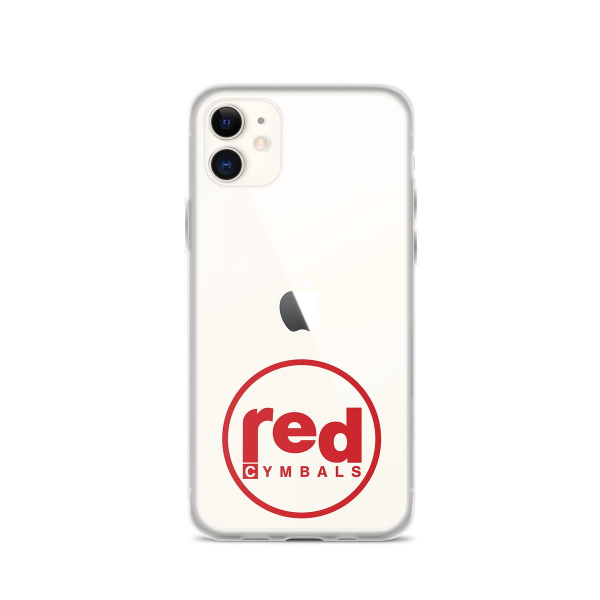 Red Cymbals Mobile Phone Case Clear Case for iPhone® Clear Case for iPhone®