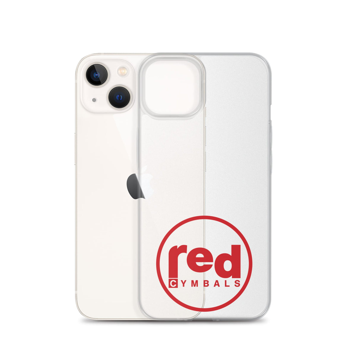 Red Cymbals Mobile Phone Case Clear Case for iPhone® Clear Case for iPhone®
