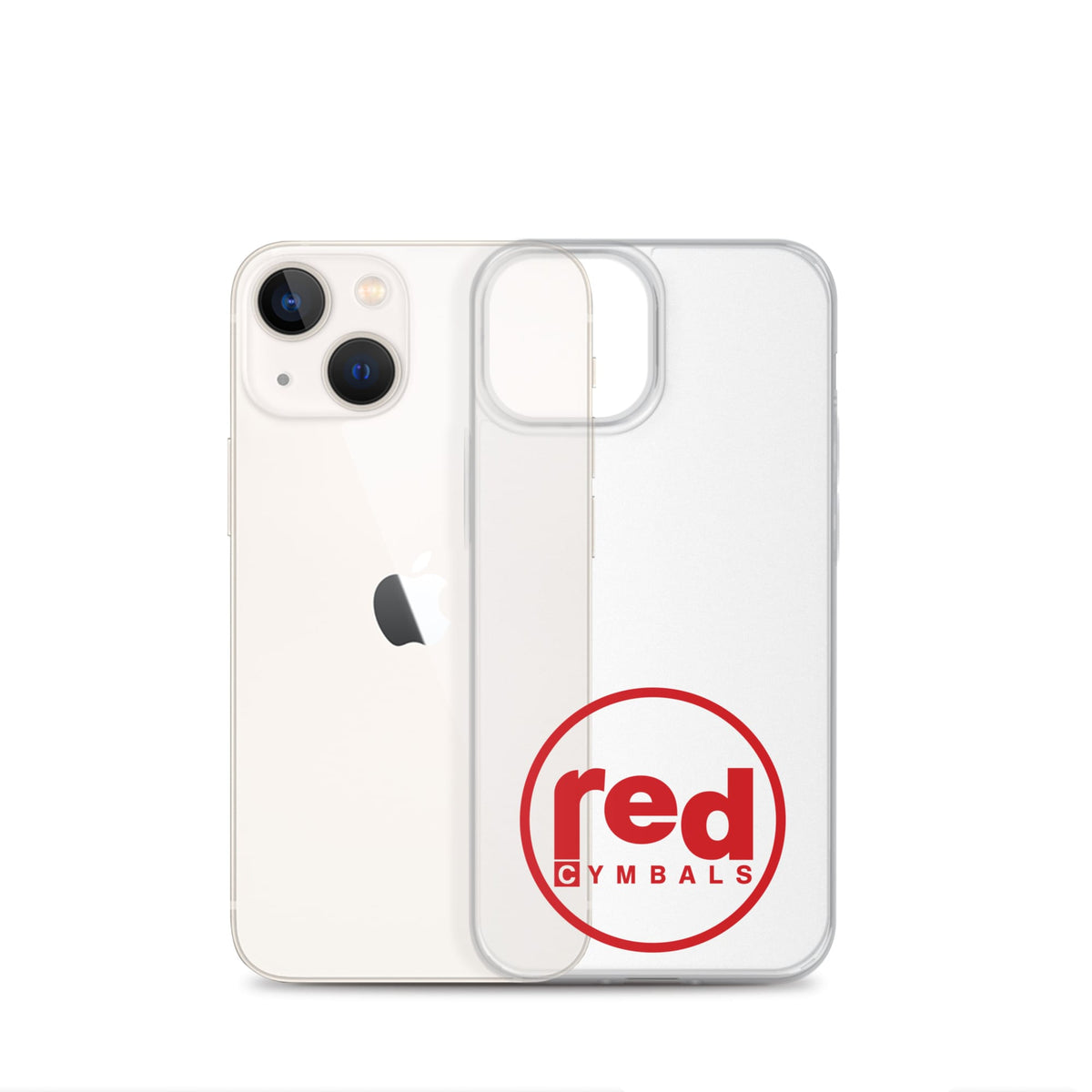 Red Cymbals Mobile Phone Case Clear Case for iPhone® Clear Case for iPhone®